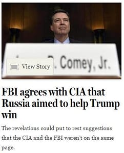 FBI agrees with CIA that Russia aimed to help Trump win
