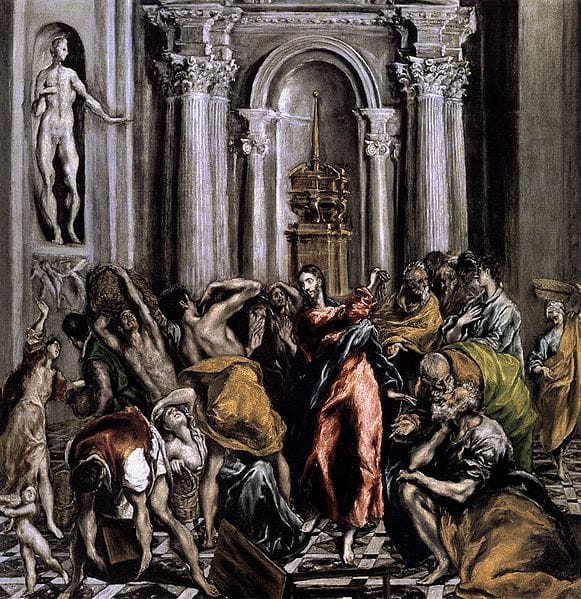 Christ Driving the Money Changers from the Temple (El Greco, Madrid)