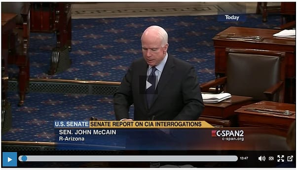John McCain Calls Out the Torture Apologists