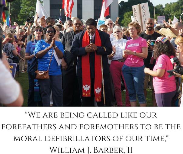 We are being called like our forefathers and foremothers to be the moral defibrillators of our time,- William J. Barber, II