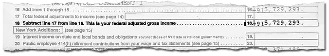 Trump's 1995 Tax Return