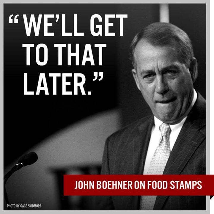 Food Stamps? We'll Get to That Later