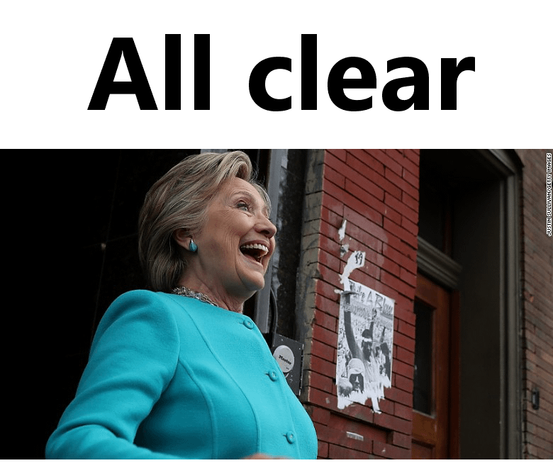 Breaking: FBI Clears Clinton 